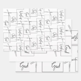 Aanbidden alleen God Inpakpapier Vel