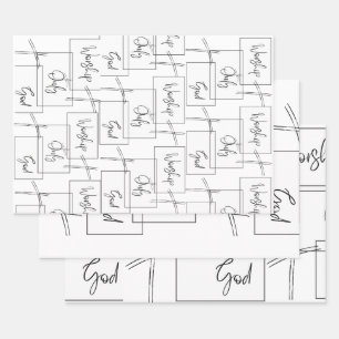 Aanbidden alleen God Inpakpapier Vel