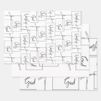 Aanbidden alleen God Inpakpapier Vel