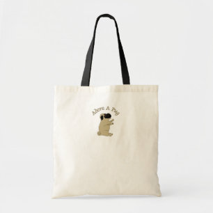 aanbidden een pug tote bag