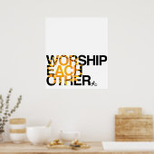 aanbidden van elkaar poster (Keuken)