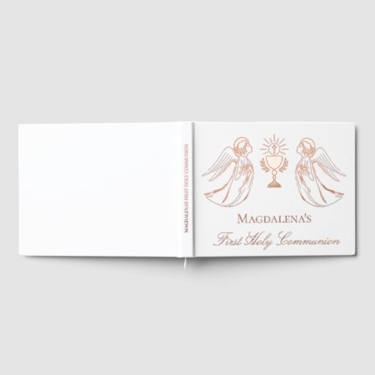 Aanbiddende engelen Eerste Heilige Communie Gastenboek (Volledig)
