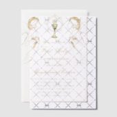 Aanbiddende engelen Eerste Heilige Communie Vellum Uitnodigingen (Offset (Uitnodiging))