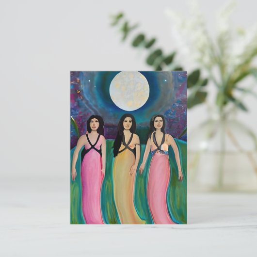 Aanbidders van de Maan Briefkaart (Staand voorkant)