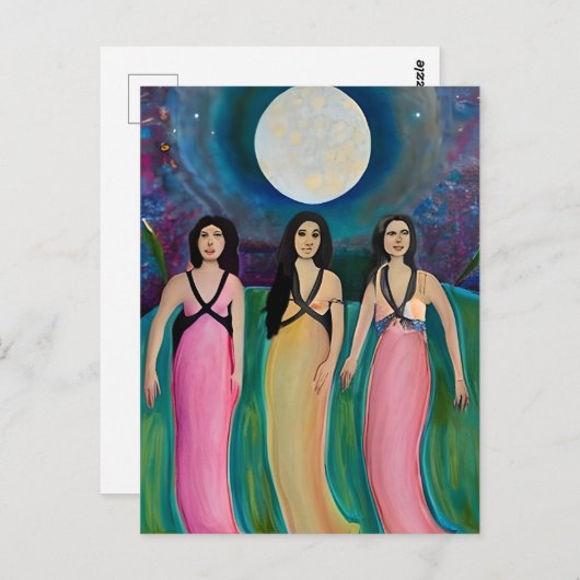 Aanbidders van de Maan Briefkaart (Voorkant / Achterkant)