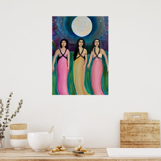 Aanbidders van de Maan Poster (Keuken)