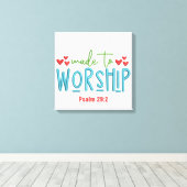 Aanbidding- Canvas (Glans) Afdruk (Insitu (Houten vloer))