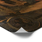 Aanbidding der Herders 1663 Abraham Hondius Poster (Hoek)