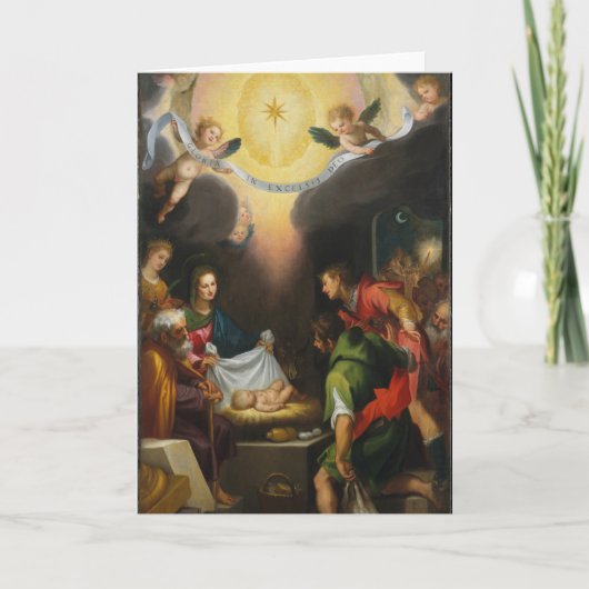 Aanbidding der Herders - Ludvica Cigoli Kaart (Voorkant)