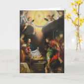 Aanbidding der Herders - Ludvica Cigoli Kaart (Gele Bloem)