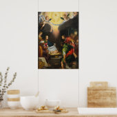 Aanbidding der Herders - Ludvica Cigoli Poster (Keuken)