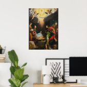 Aanbidding der Herders - Ludvica Cigoli Poster (Thuiskantoor)
