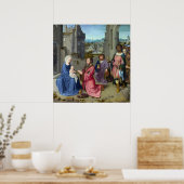 Aanbidding der Koningen - Gerard David - c1475 Poster (Keuken)