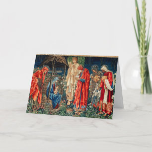 AANBIDDING DER WIJZEN Morris,Burne-Jones Kerstmis Kaart