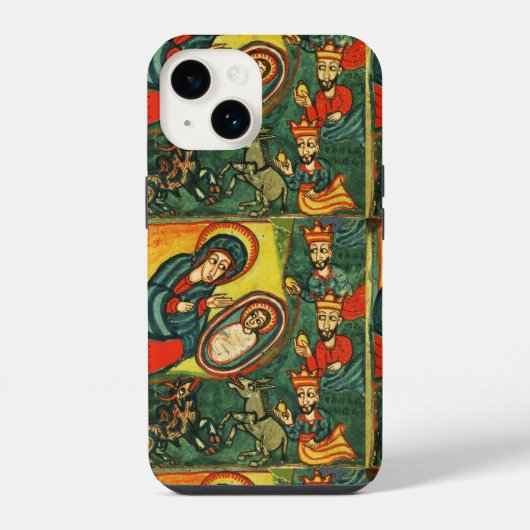 AANBIDDING DER WIJZEN, OERKERST Christmas iPhone Hoesje (Achterkant)