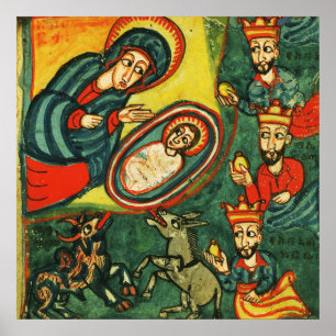 AANBIDDING DER WIJZEN, OERKERST Christmas Poster