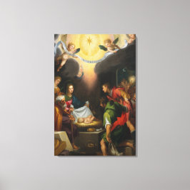 Aanbidding door de herders - Ludvica Cigoli Canvas Afdruk