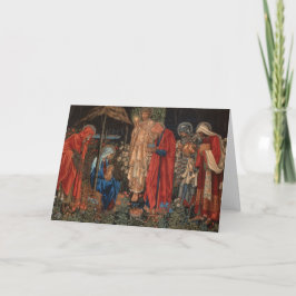Aanbidding door de Wijzen Feestdagen Kaart