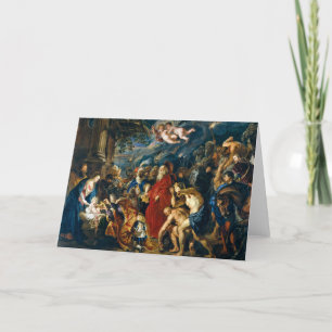 Aanbidding door de Wijzen Peter Paul Rubens Bedankkaart