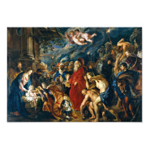 Aanbidding door de Wijzen Peter Paul Rubens Foto Afdruk