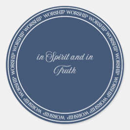 Aanbidding - Flush Seal Ronde Sticker