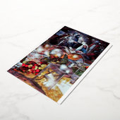 Aanbidding - Moderne Religieuze Kerst Kaart (Gedraaid)