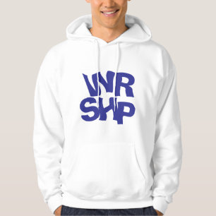 AANBIDDING Print Wit Hoodie