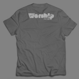 Aanbidding Retro Moderne Inspirerend Schrift T-shirt