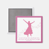 Aanbidding siloutte plein magneet (Voorkant / Achterkant)