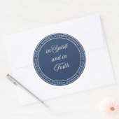 Aanbidding - Spoelzegel Ronde Sticker (Envelop)