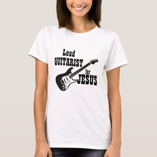 Aanbidding Team Shirt Lead Guitar voor Jesus (Voorkant)