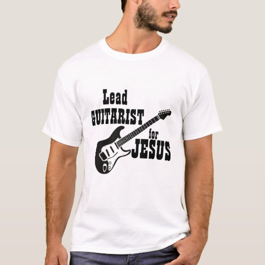 Aanbidding Team Shirt Lead Guitar voor Jesus (Voorkant)