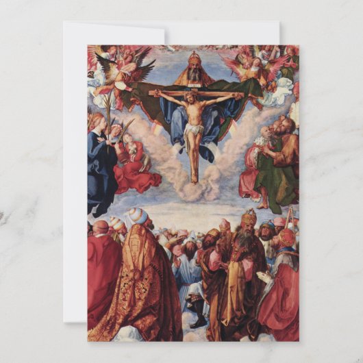 Aanbidding van de Drie-eenheid door Albrecht Dürer (Voorkant)