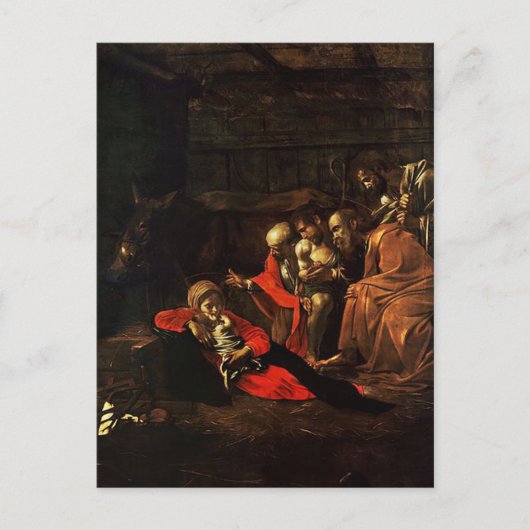 Aanbidding van de herders briefkaart (Voorkant)