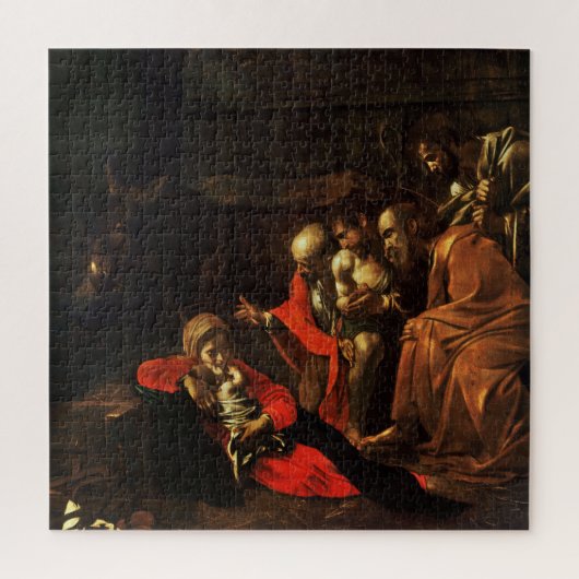 Aanbidding van de Herders (Caravaggio) Legpuzzel (Verticaal)