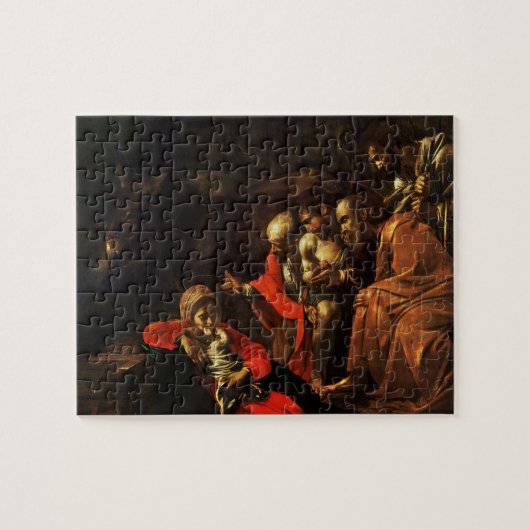 Aanbidding van de Herders (Caravaggio) Legpuzzel (Horizontaal)