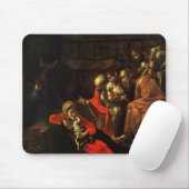 Aanbidding van de Herders (Caravaggio) Muismat (Met muis)