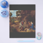 Aanbidding van de Herders door Giorgione Flyer (Enkel)