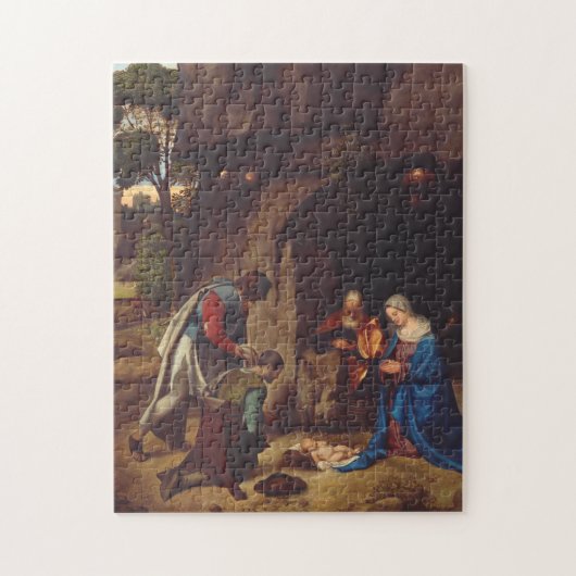 Aanbidding van de Herders door Giorgione Legpuzzel (Verticaal)