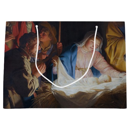 Aanbidding van de herders - Honthorst - Kerstmis Groot Cadeauzakje (Voorkant)