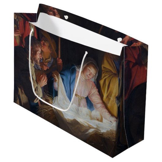 Aanbidding van de herders - Honthorst - Kerstmis Groot Cadeauzakje (Voorkant Gekanteld)