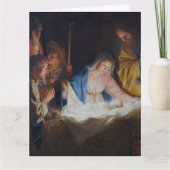 Aanbidding van de herders - Honthorst - Kerstmis Kaart (Voorkant)