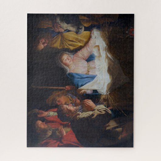 Aanbidding van de herders - Honthorst - Kerstmis Legpuzzel (Verticaal)