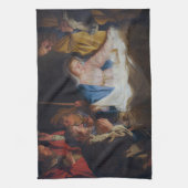 Aanbidding van de herders - Honthorst - Kerstmis Theedoek (Verticaal)