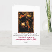 Aanbidding van de herders Kaart (Achterkant)