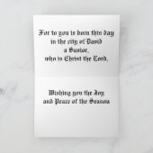 Aanbidding van de herders Kerst Kaart (Binnen)