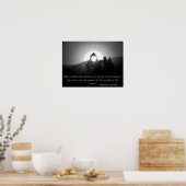 Aanbidding van de Schepper - Mahatma Gandhi Quote Poster (Keuken)