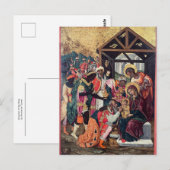 Aanbidding van de Wijzen door Emmanuel Tzanes Briefkaart (Voorkant / Achterkant)