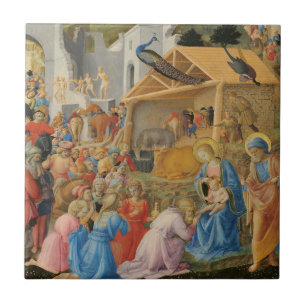 Aanbidding van de Wijzen door Fra Angelico en Fili Tegeltje
