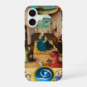 AANBIDDING VAN DE WIJZEN KERSTPERKAMENT EDELSTEEN iPhone 16 HOESJE